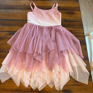 Girls Ombre Sparkle Tulle Dress - Cat & Jack Blush Pink- S6/6x